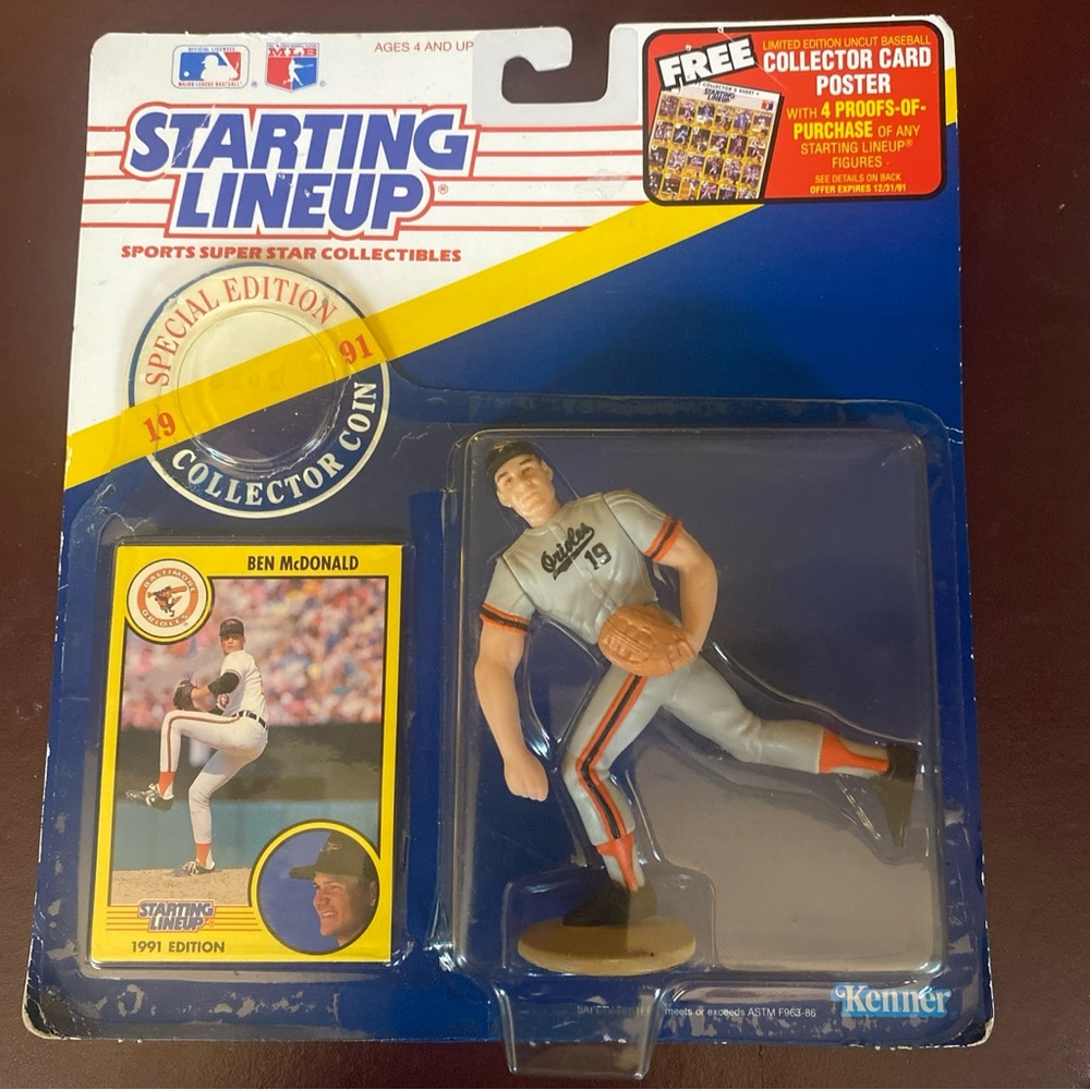 Starting Lineup Baltimore Orioles 1991 Ben McDonald